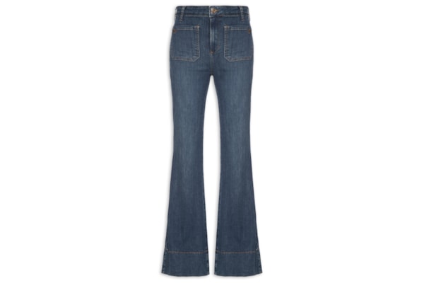 Calça Jeans Feminina Bruna Boot Cut - Azul