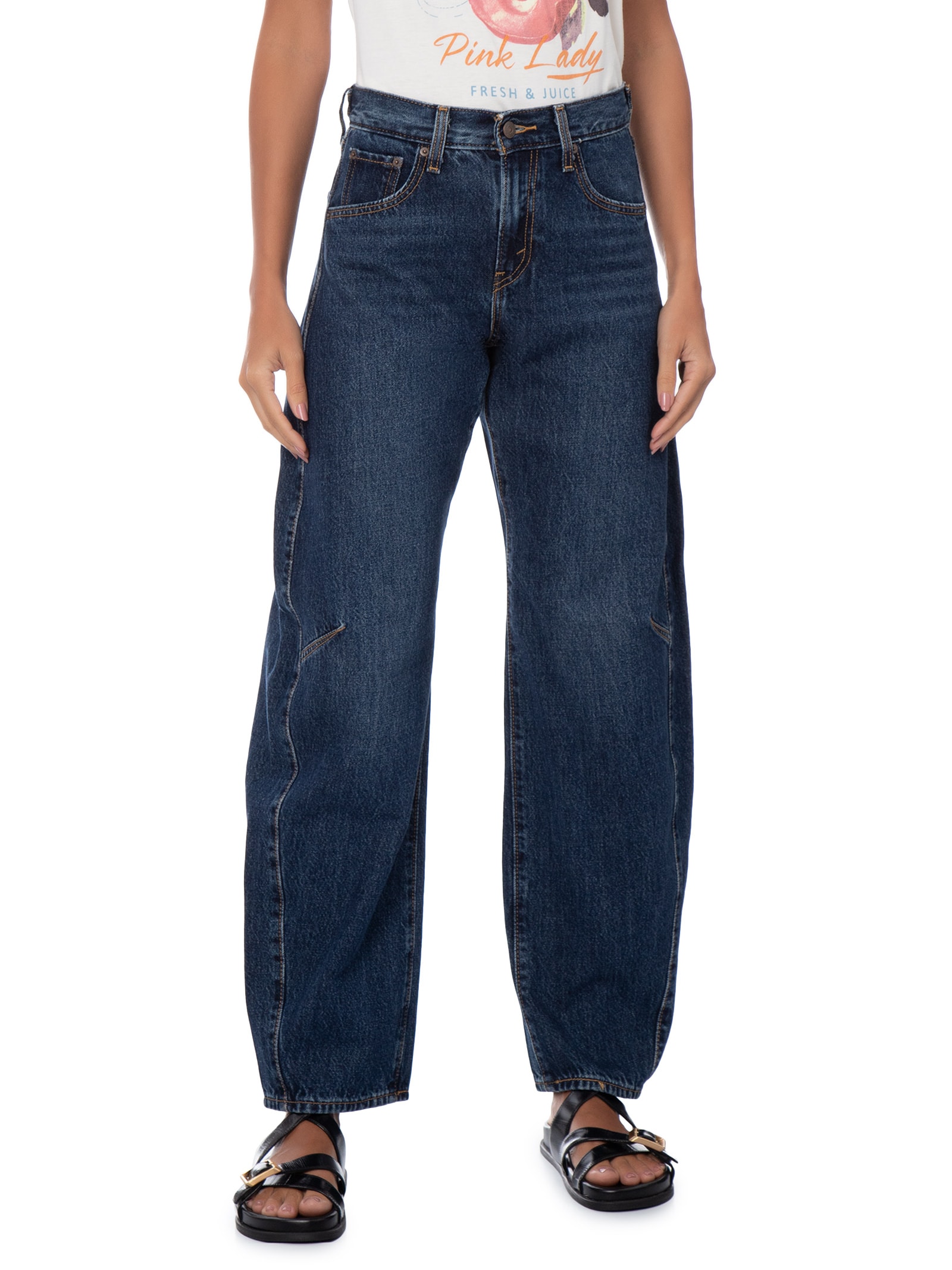 Calça Jeans Feminina Cinch Barrel Azul Levi's