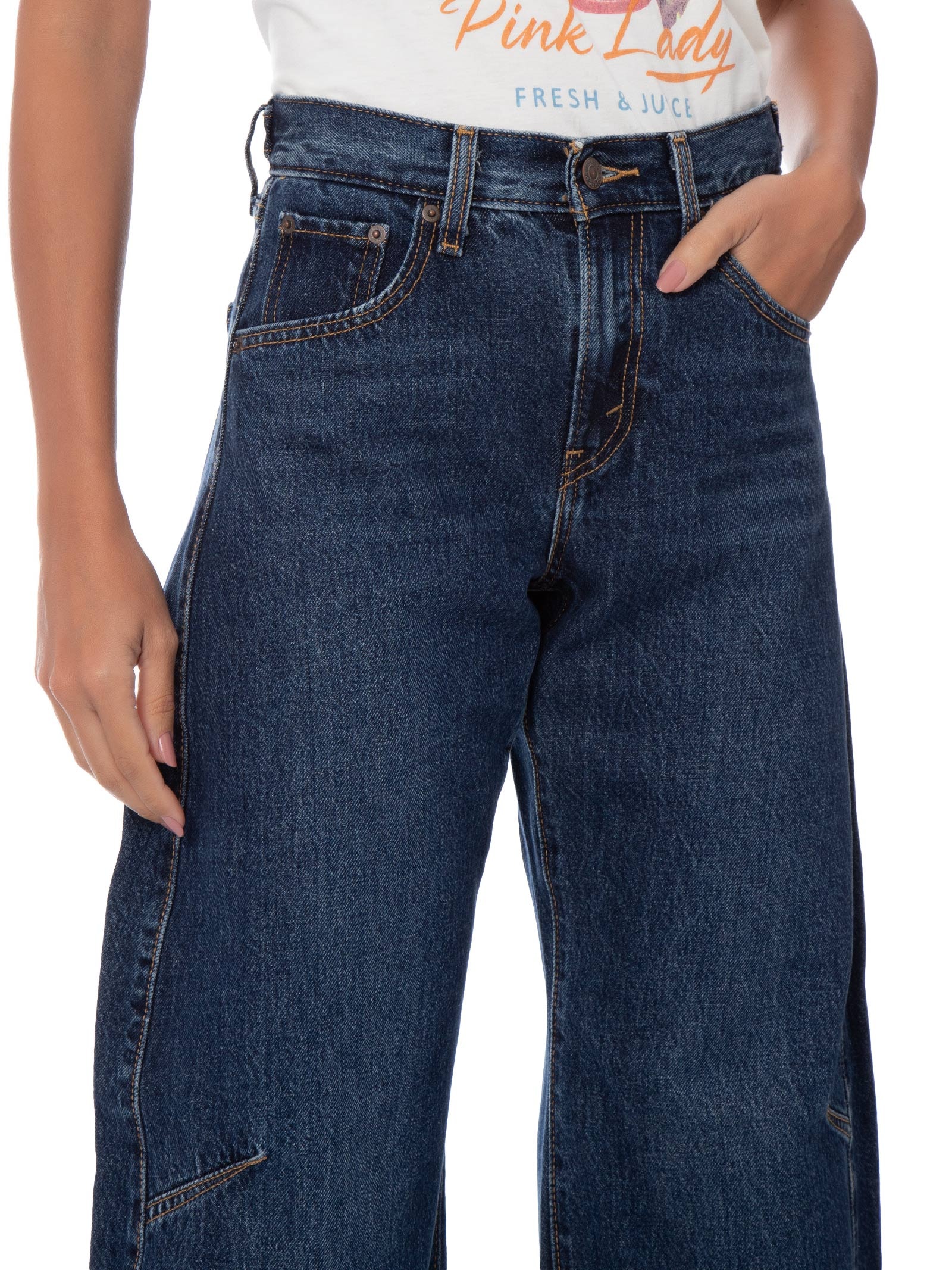 Calça Jeans Feminina Cinch Barrel Azul Levi's