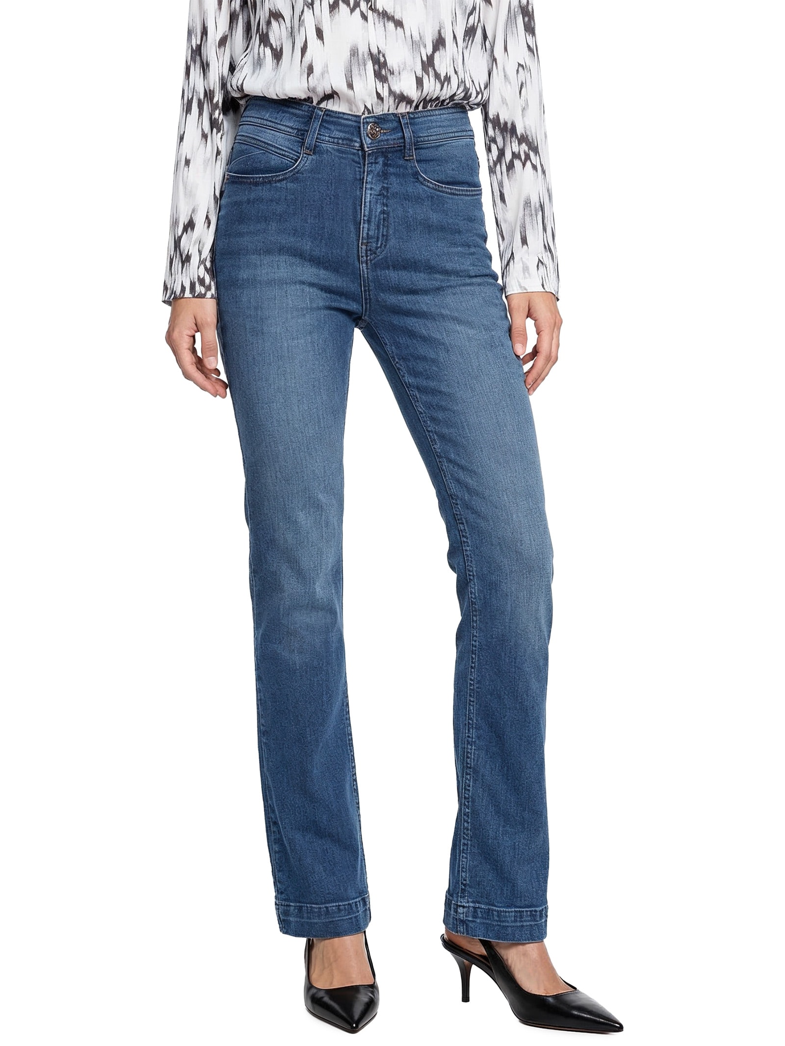 Calça Jeans Feminina Com Elastano Azul Lez A Lez