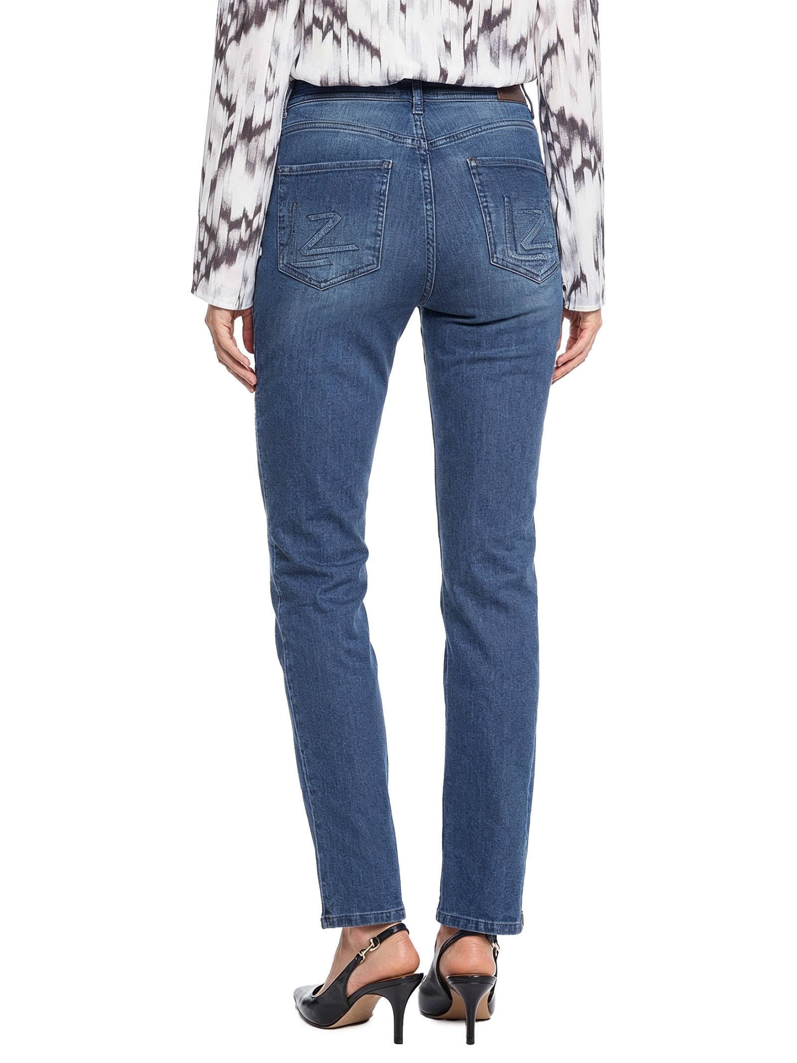 Calça Jeans Feminina Com Elastano Azul Lez A Lez