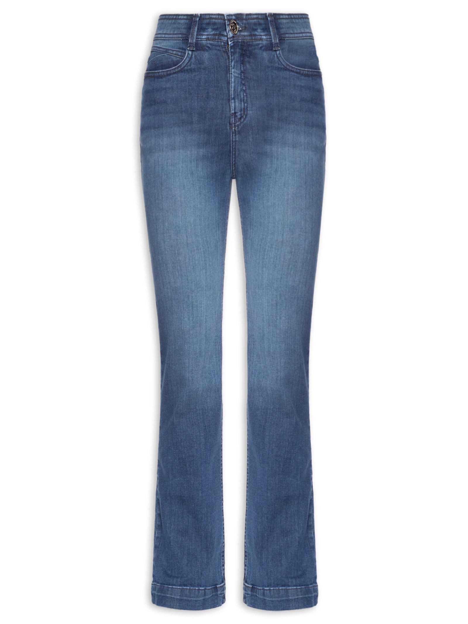 Calça Jeans Feminina Com Elastano Azul Lez A Lez
