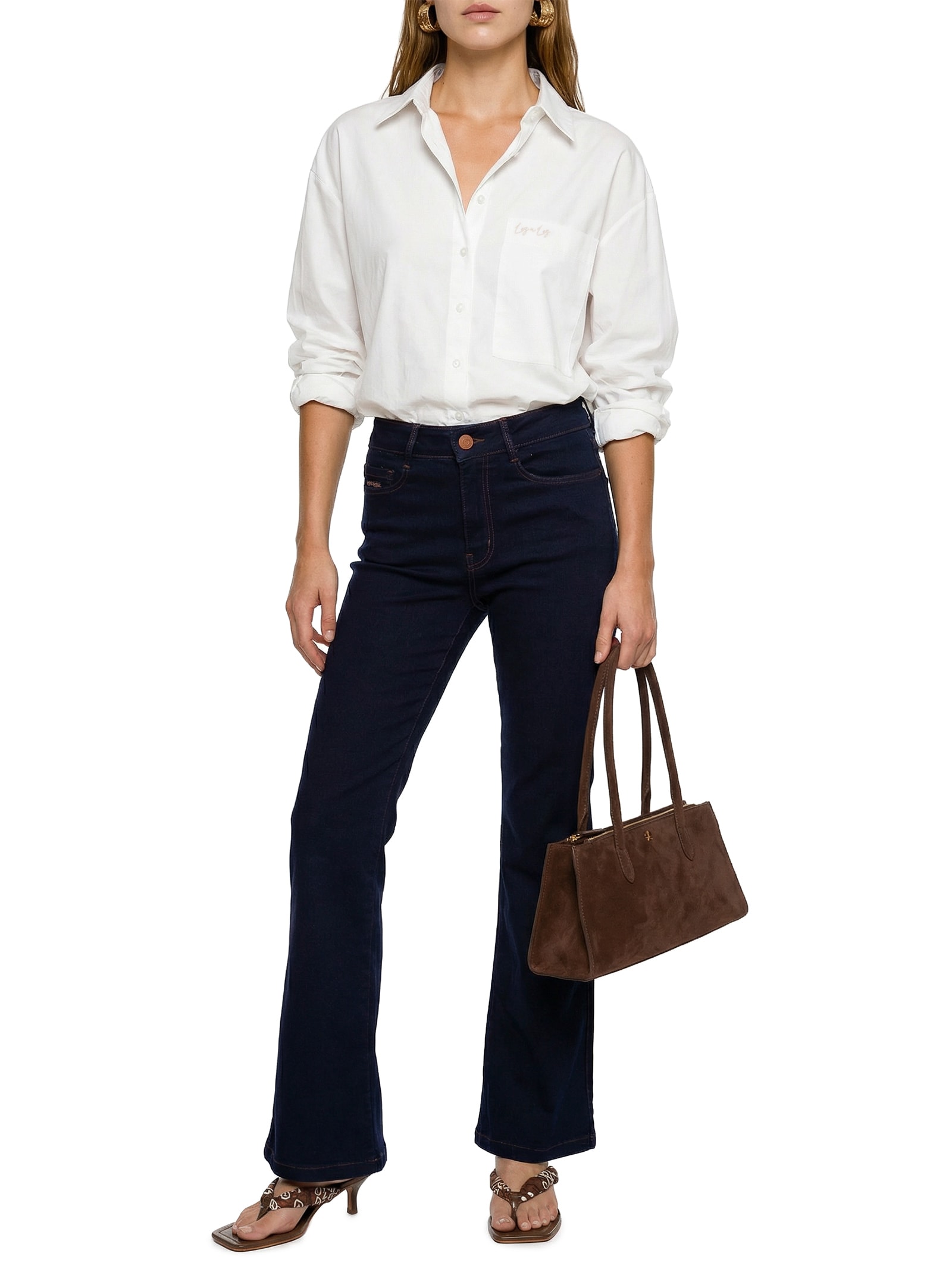 Calça Jeans Feminina Com Elastano Azul Lez A Lez