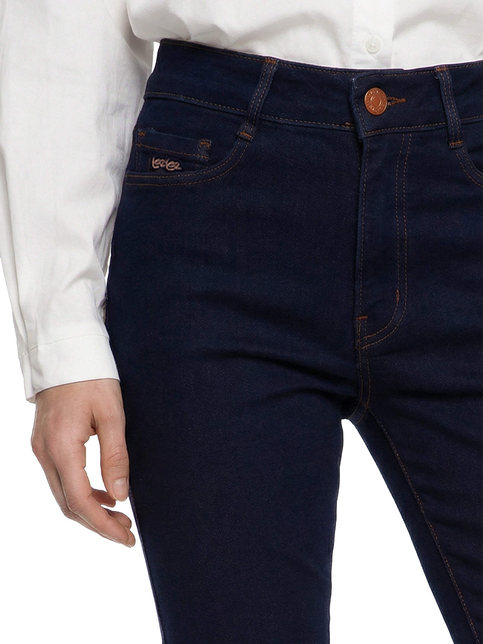 Calça Jeans Feminina Com Elastano Azul Lez A Lez