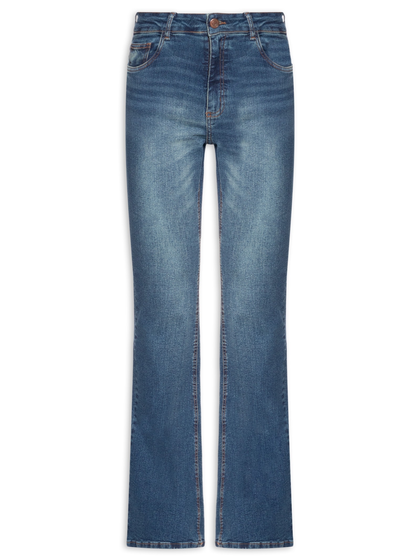 Calça Jeans Feminina Com Elastano Azul Lez A Lez