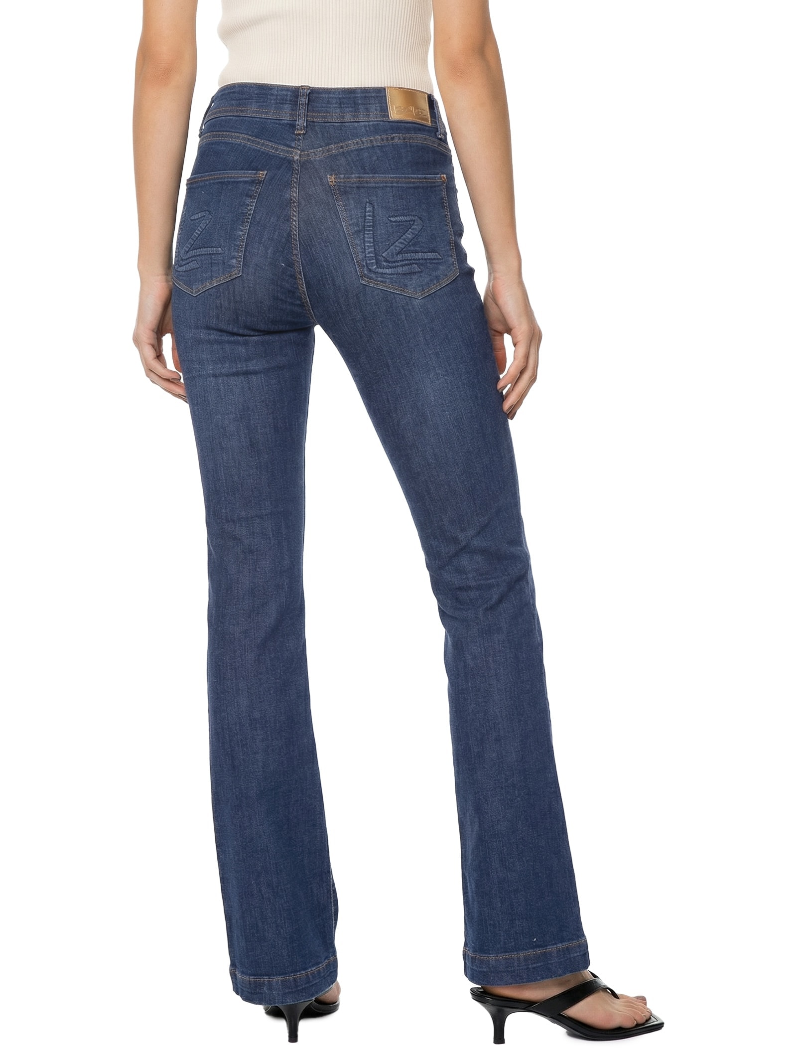 Calça Jeans Feminina Com Elastano Azul Lez A Lez
