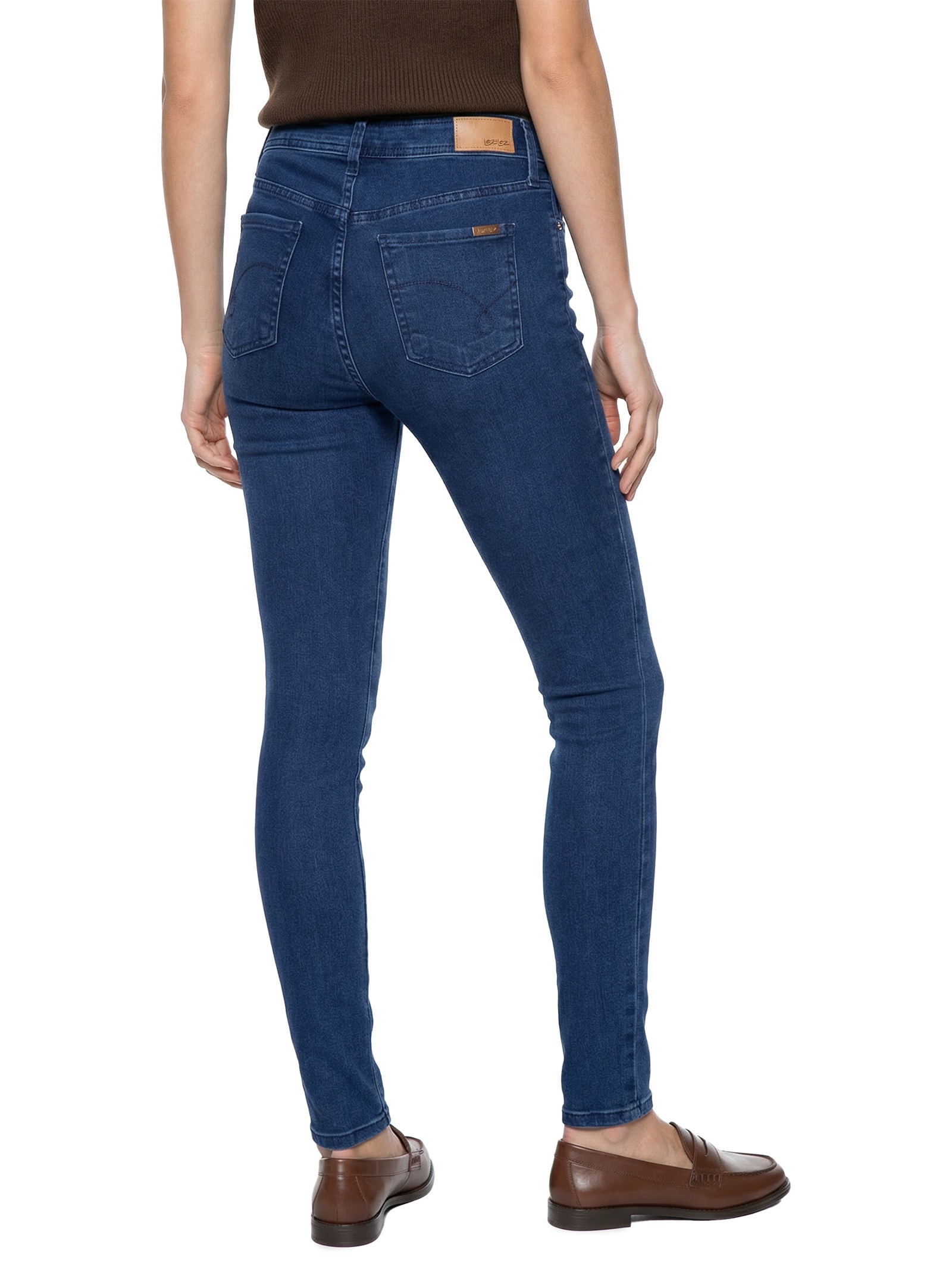 Calça Jeans Feminina Com Elastano Azul Lez A Lez