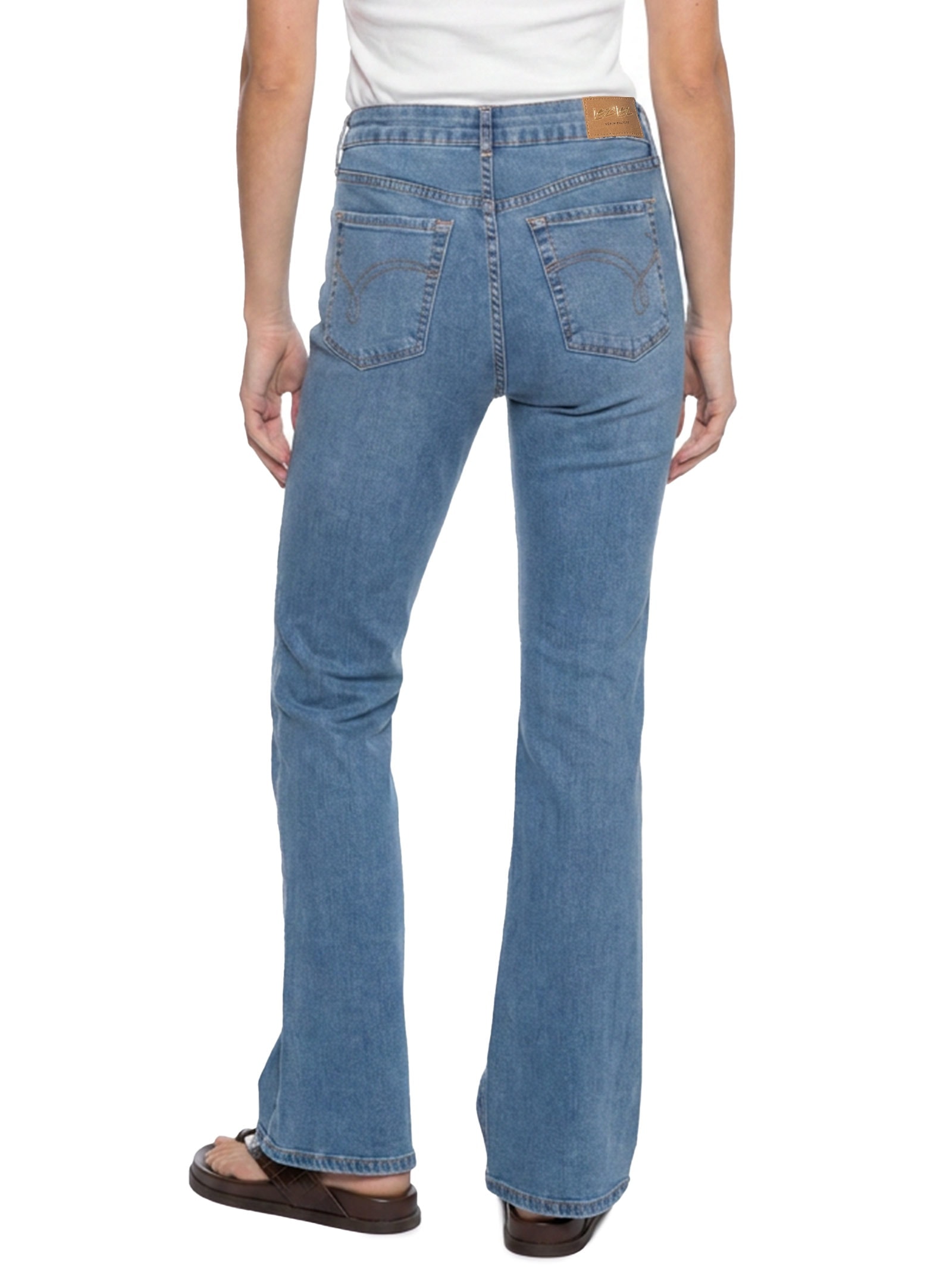 Calça Jeans Feminina Com Elastano – Azul Lez A Lez
