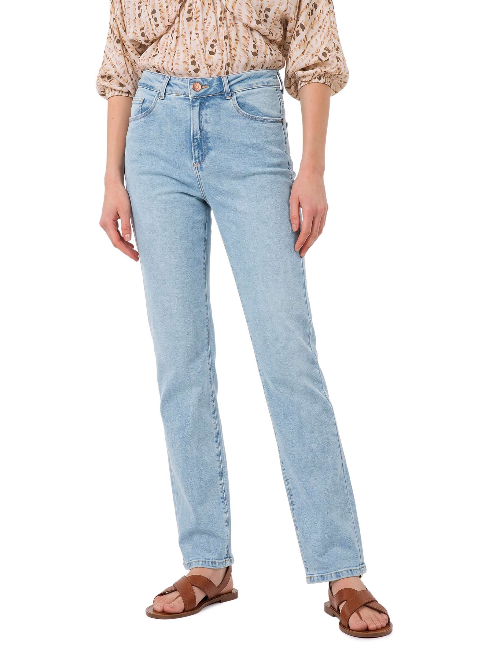 Calça Jeans Feminina Com Elastano – Azul Lez A Lez
