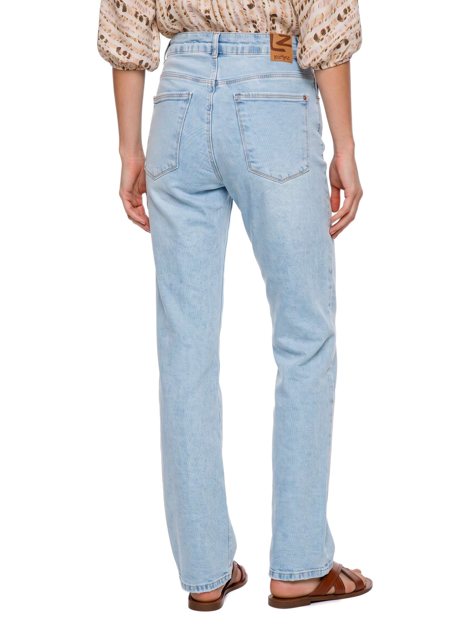 Calça Jeans Feminina Com Elastano – Azul Lez A Lez