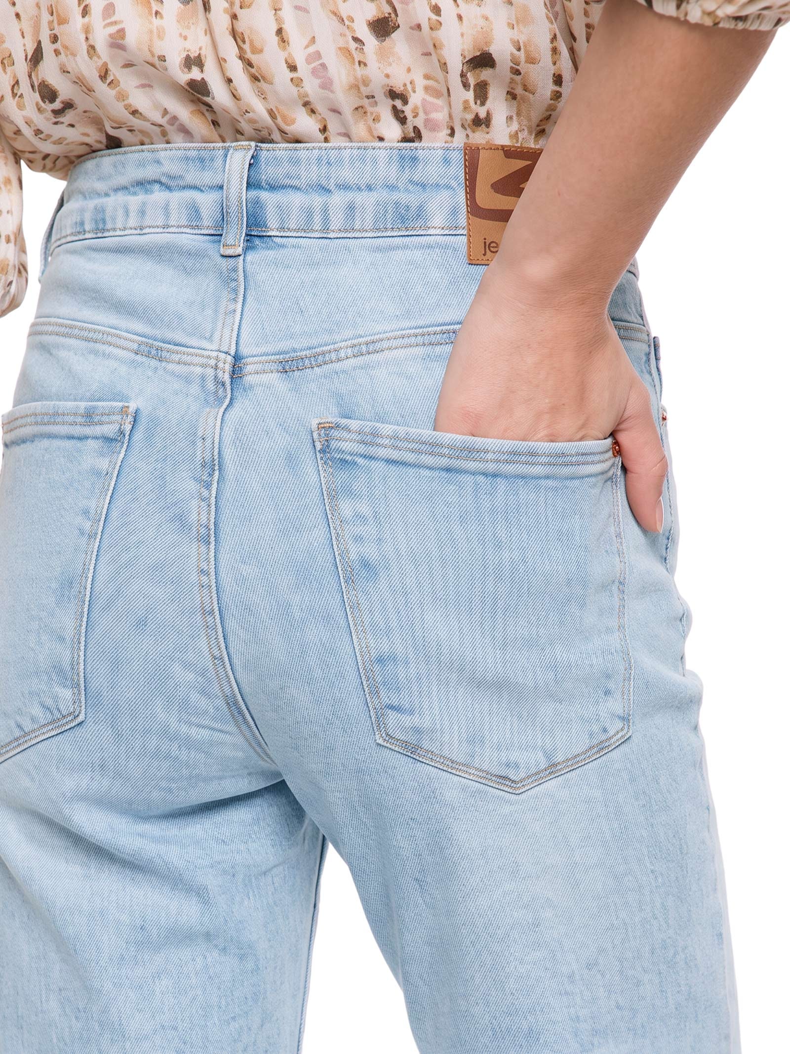 Calça Jeans Feminina Com Elastano – Azul Lez A Lez