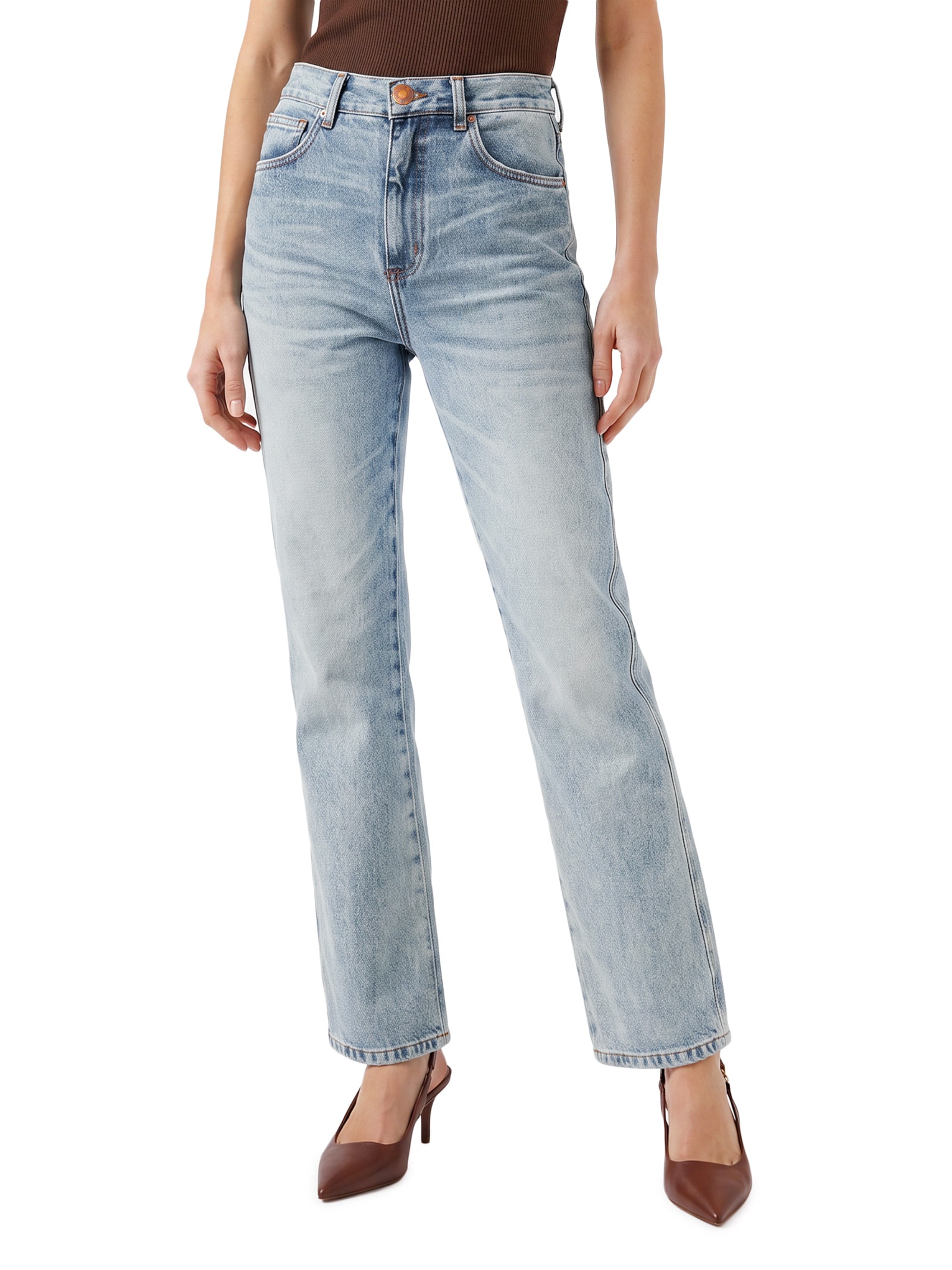 Calça Jeans Feminina Comfort Azul Open