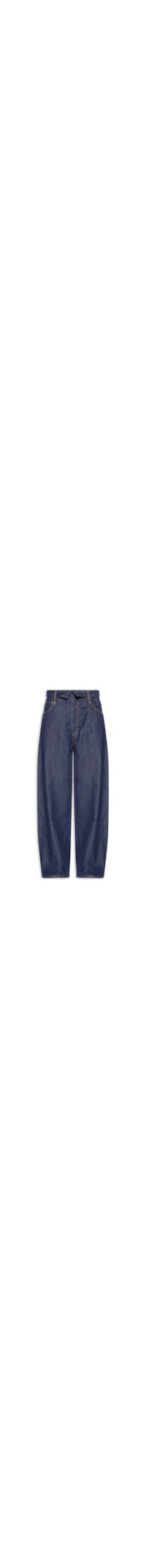 Calça Jeans Feminina Cós Duplo Raw - Azul