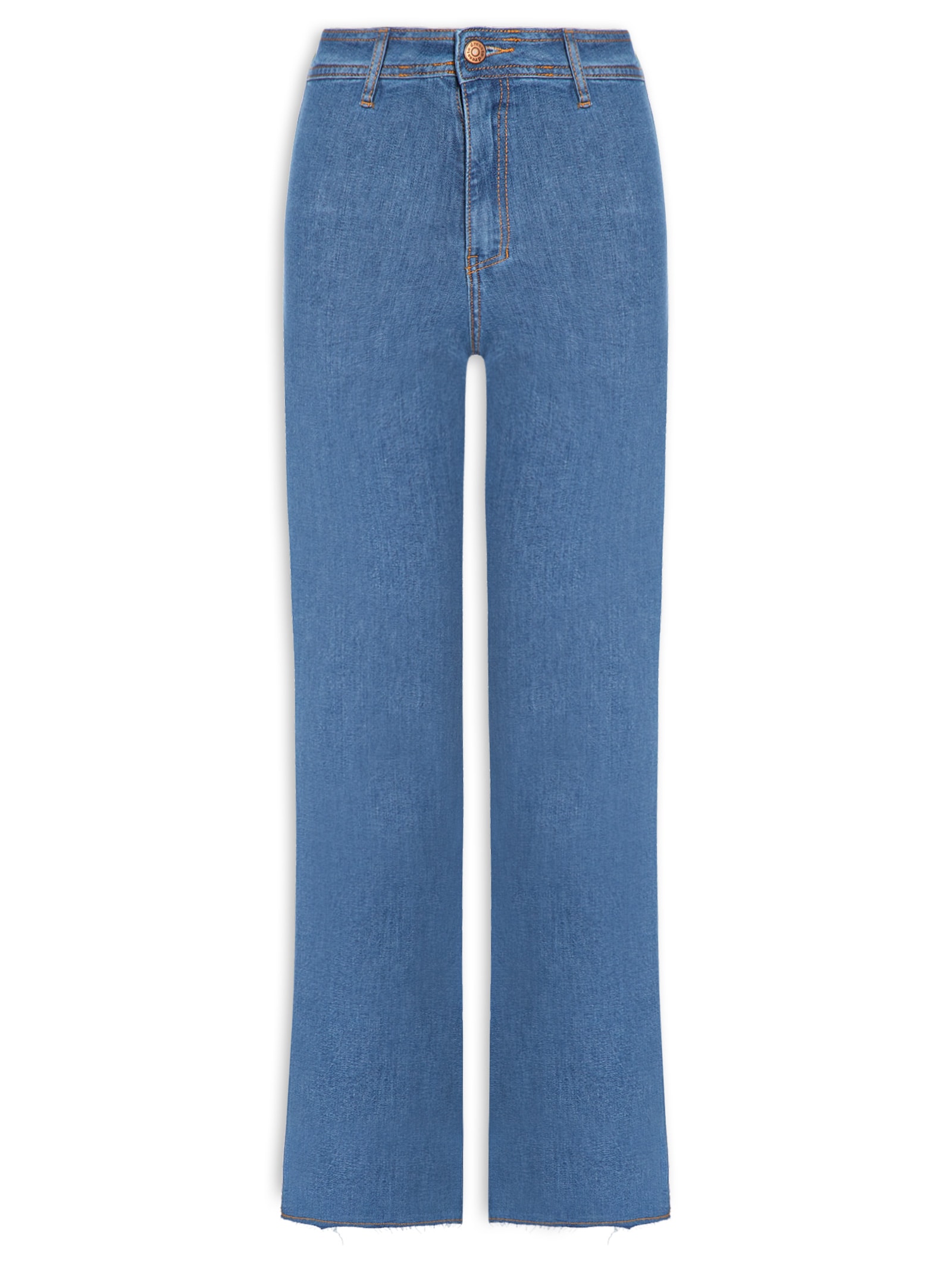 Calça Jeans Feminina Cropped Azul Dress To