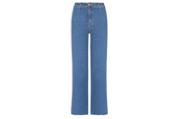 Calça Jeans Feminina Cropped - Azul