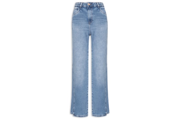 Calça Jeans Feminina Estonada - Azul