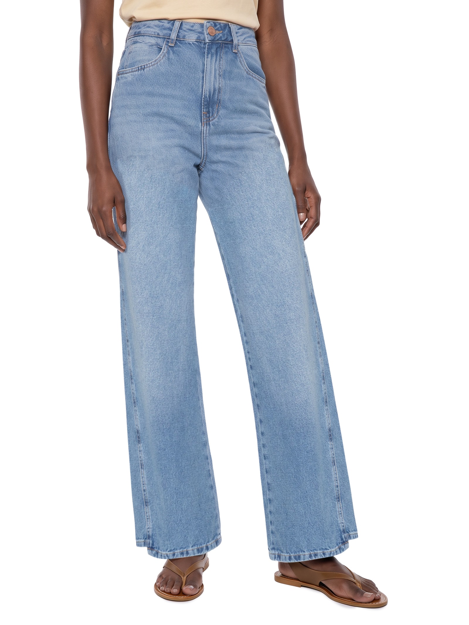 Calça Jeans Feminina Estonada Azul Lez A Lez