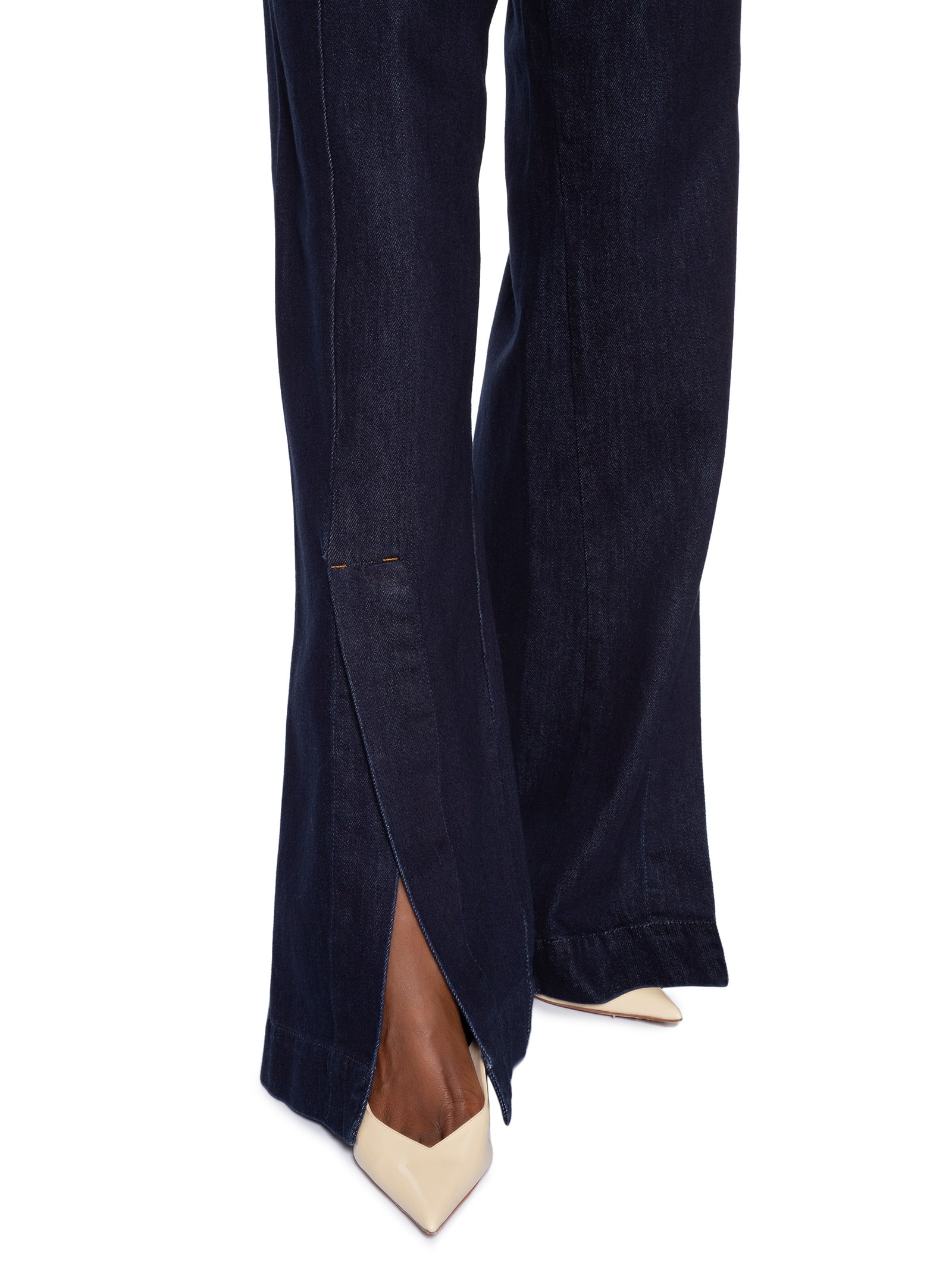 Calça Jeans Feminina Fendas Azul Animale