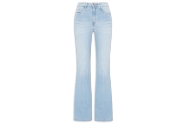 Calça Jeans Feminina Flare Cintura Alta – Azul