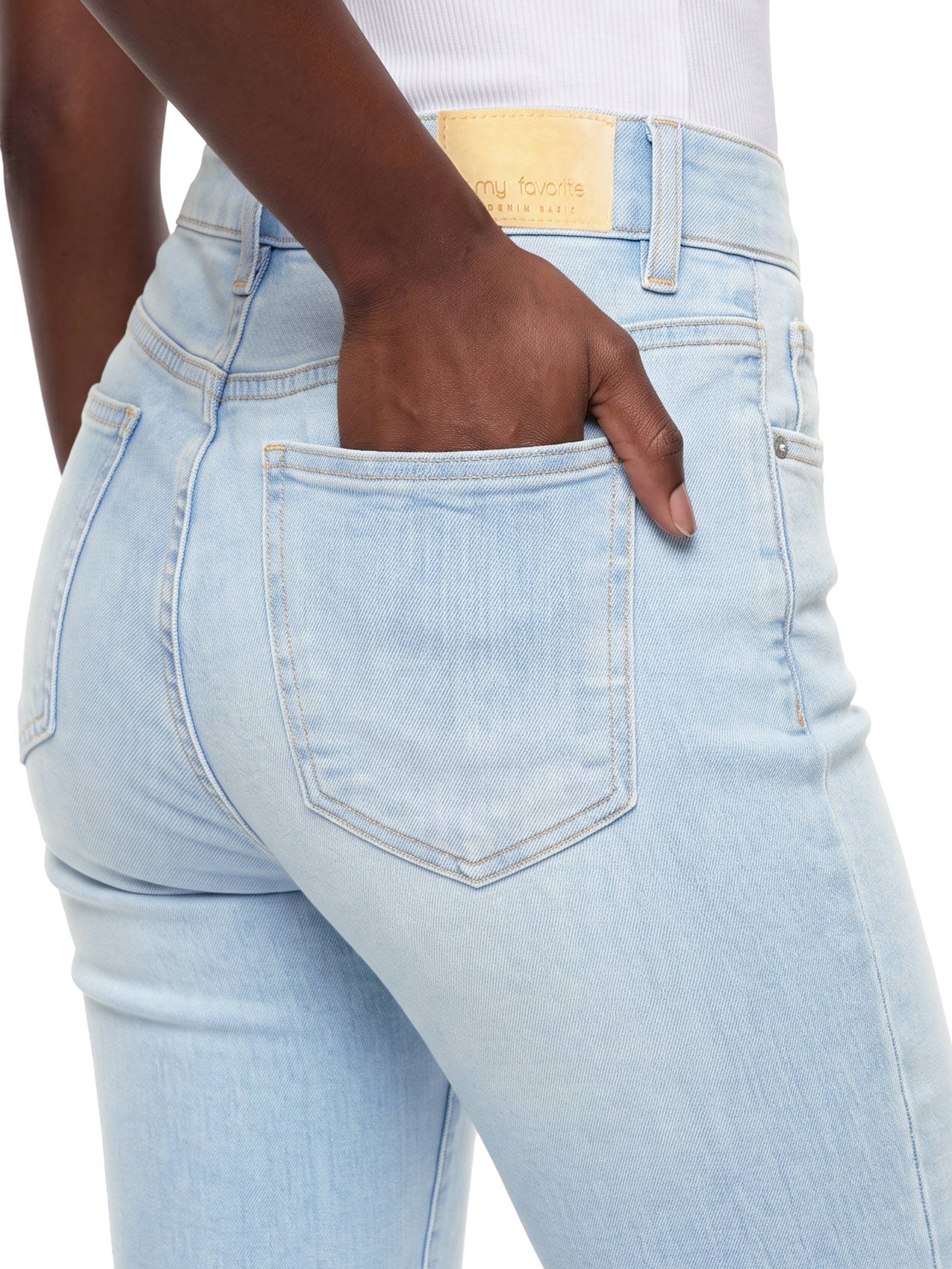 Calça Jeans Feminina Flare Cintura Alta – Azul My Favorite