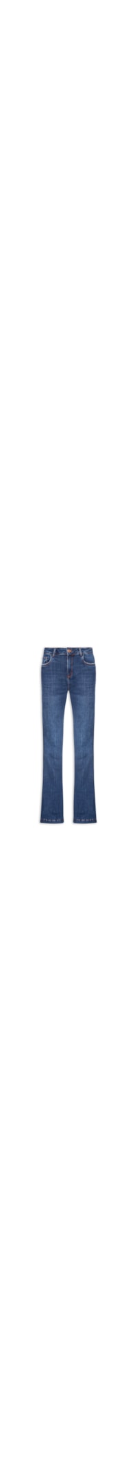 Calça Jeans Feminina Flare Nesgas Stone - Azul