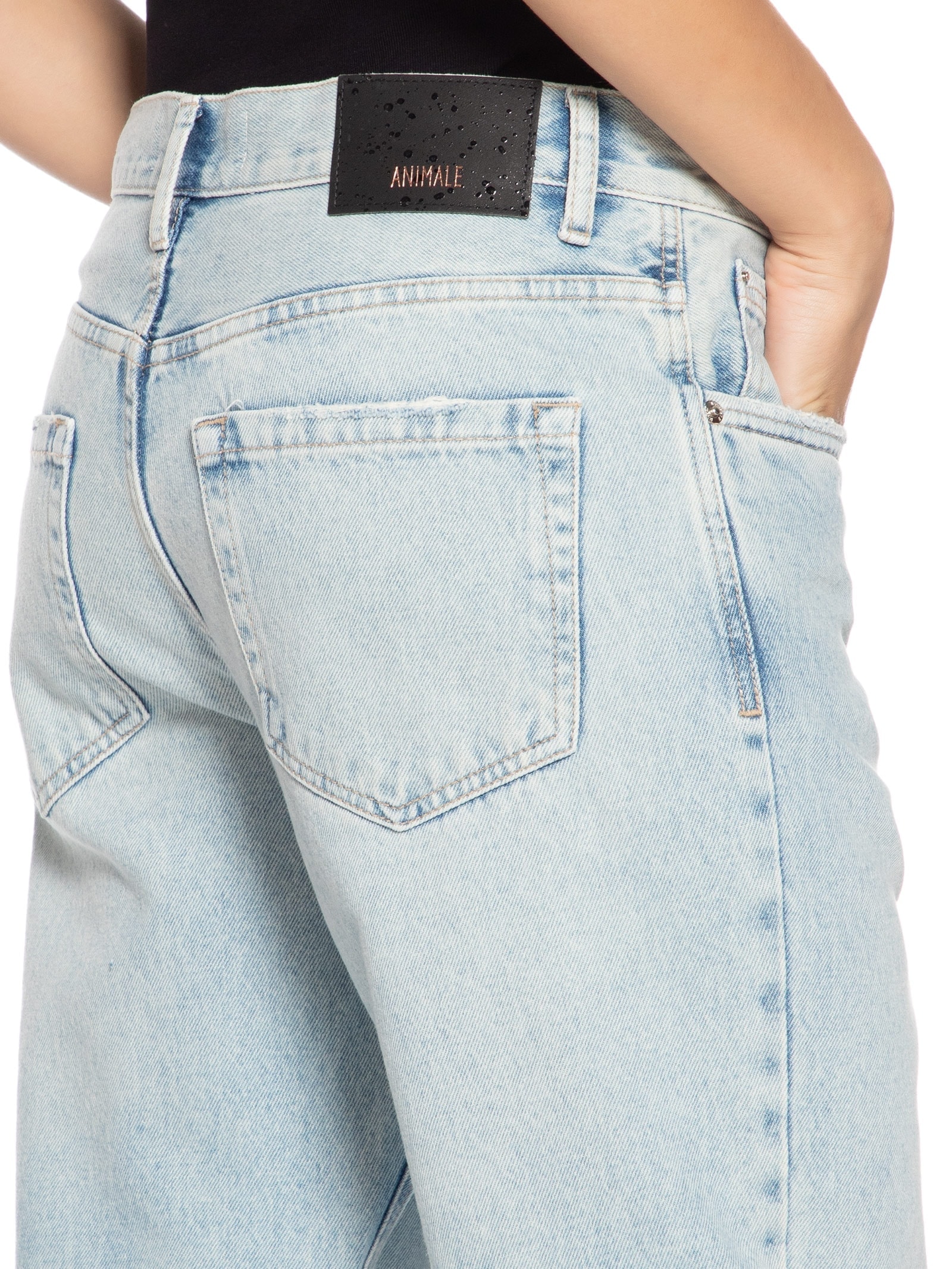 Calça Jeans Feminina Flashback Claro Azul Animale