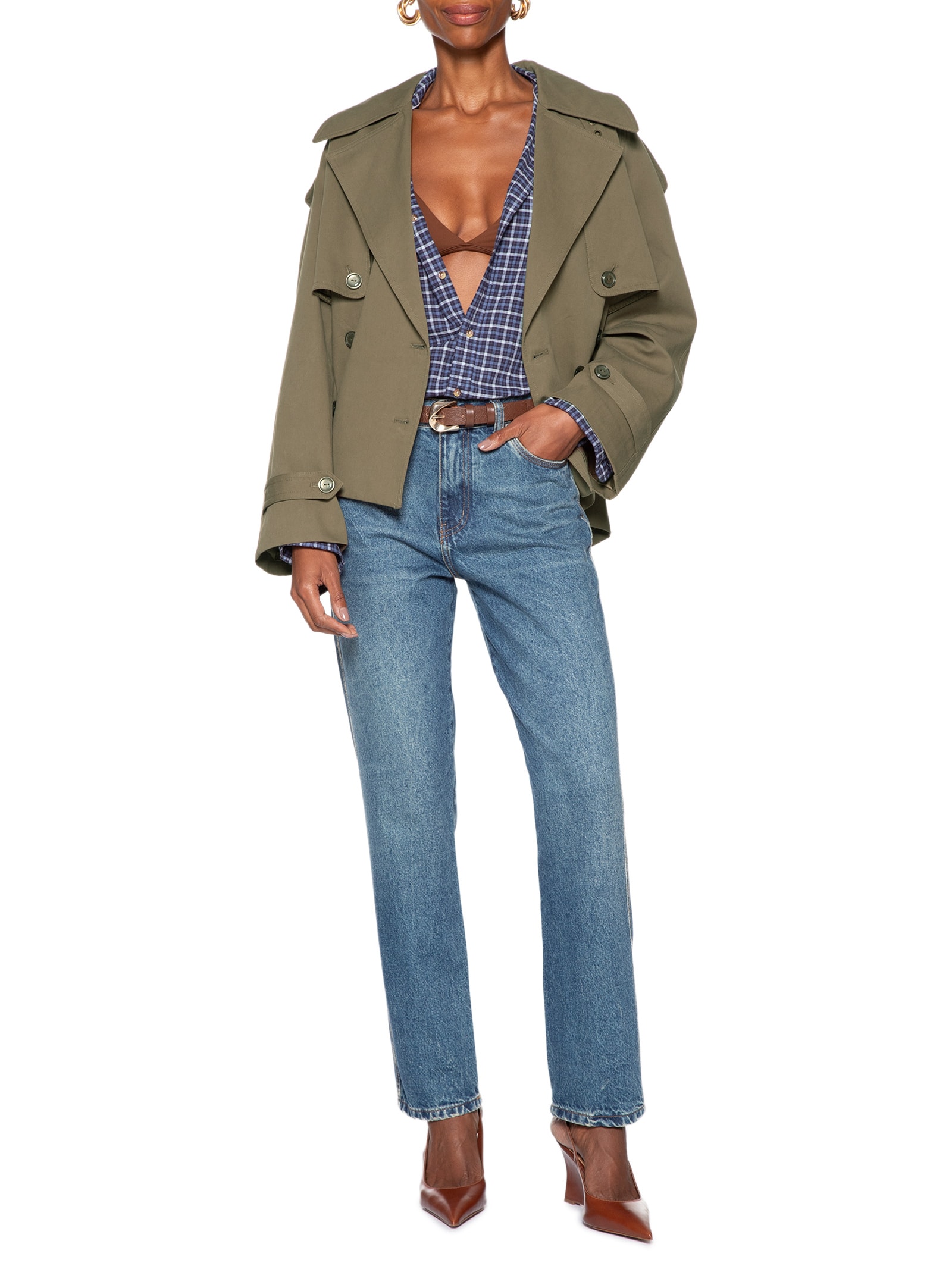 Calça Jeans Feminina Flashback Recortes Azul Animale Jeans