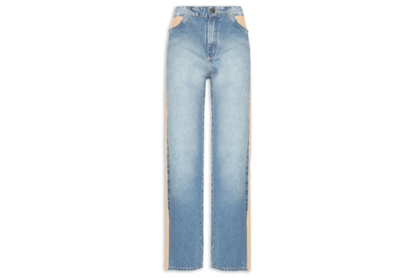 Calça Jeans Feminina Full Lenght Cintura Média - Azul