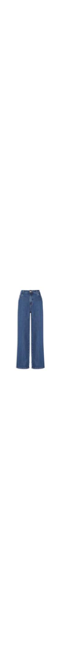 Calça Jeans Feminina Full Lenght Cintura Média - Azul