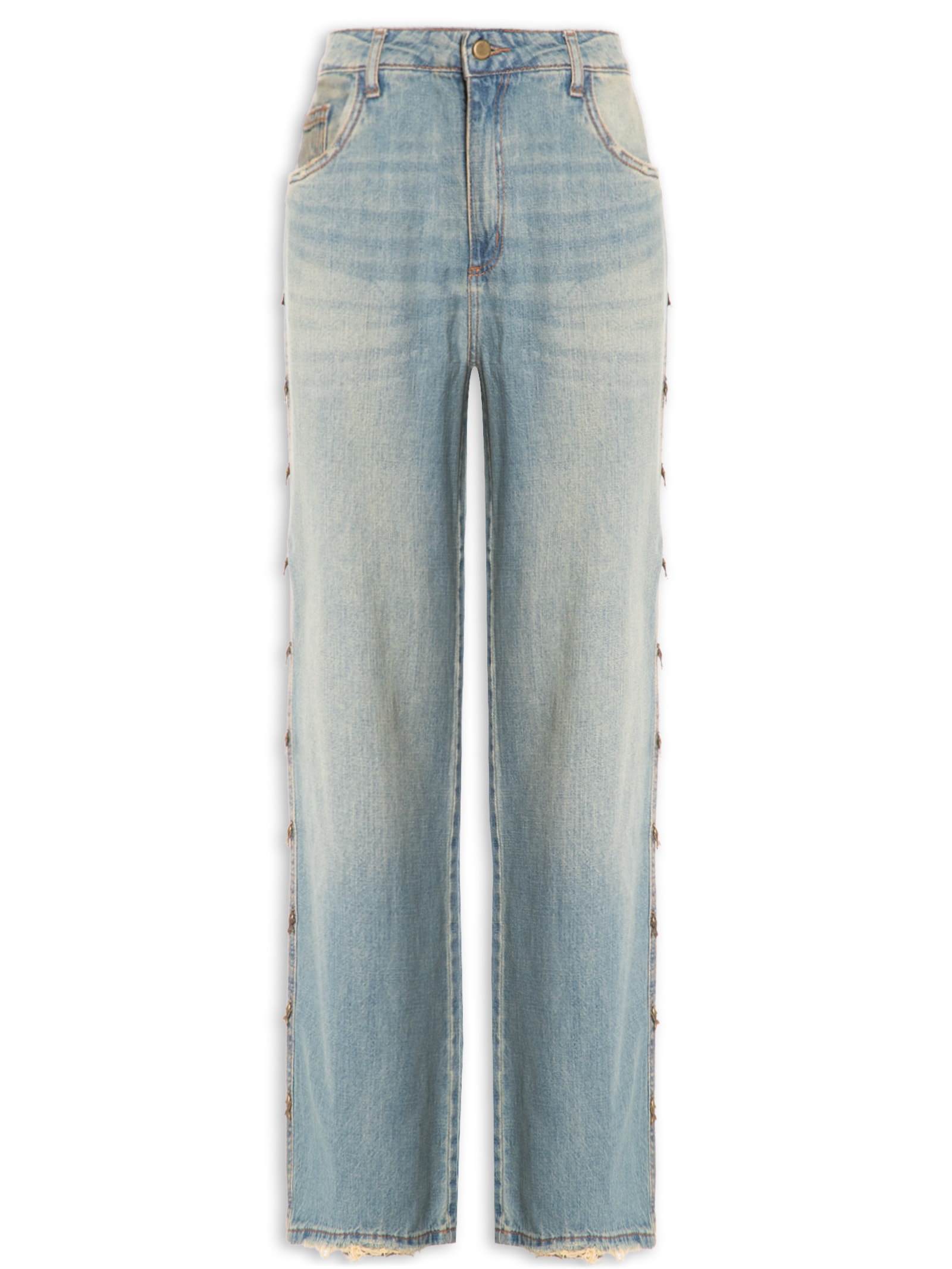 Calça Jeans Feminina Full Length Cintura Média – Azul My Favorite