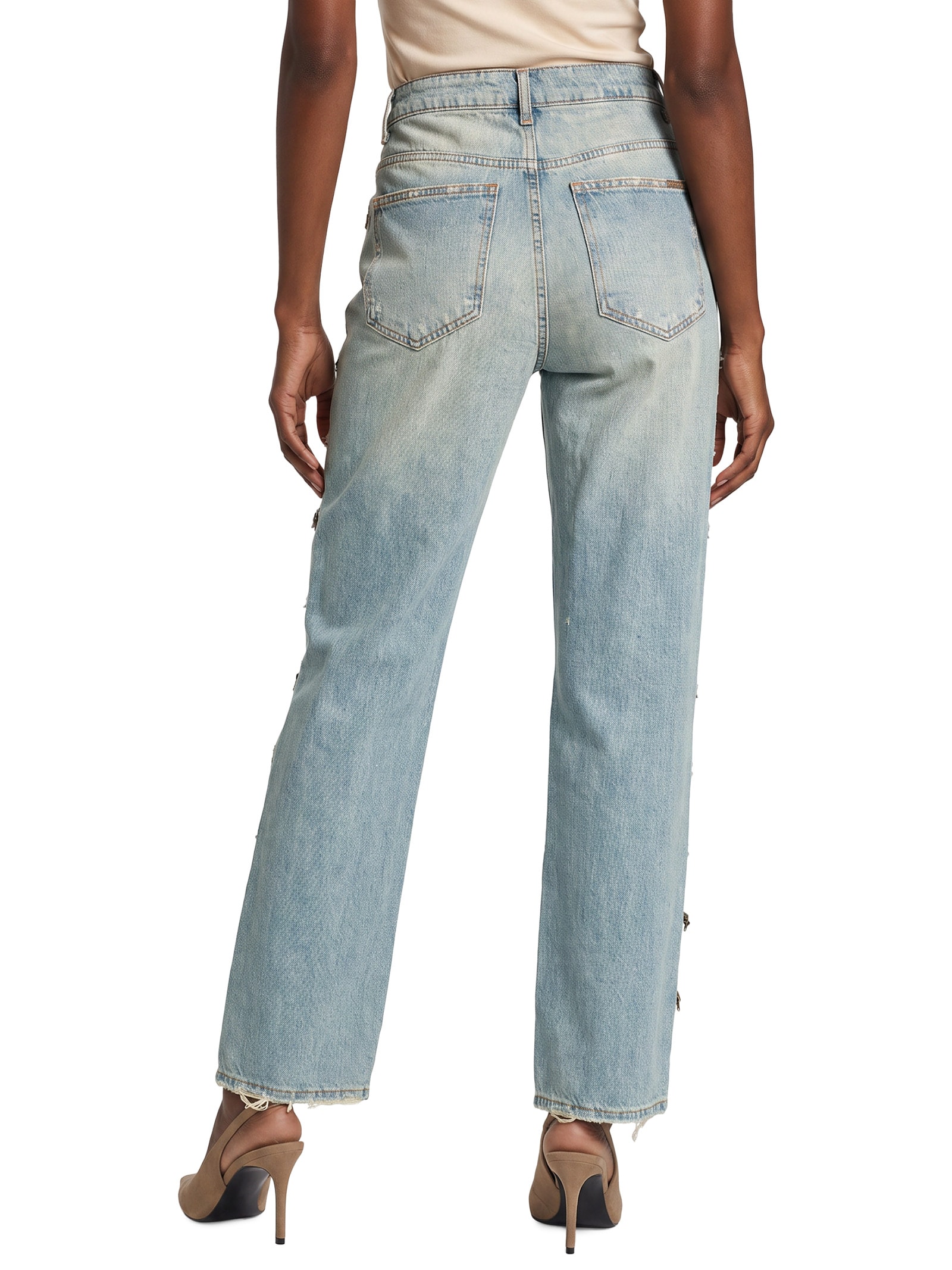 Calça Jeans Feminina Full Length Cintura Média – Azul My Favorite