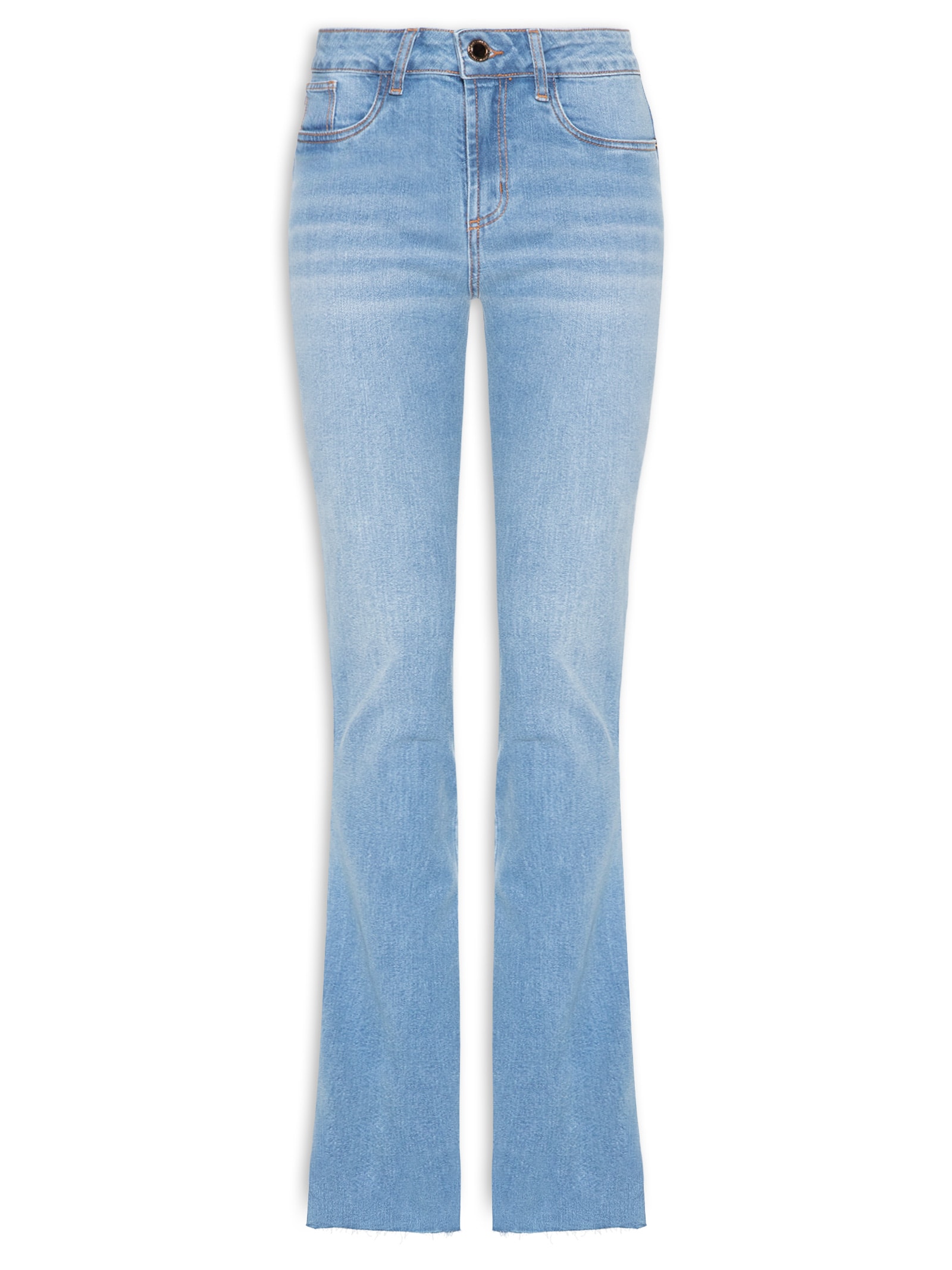 Calça Jeans Feminina Hera Boot Cut High Azul Lança Perfume