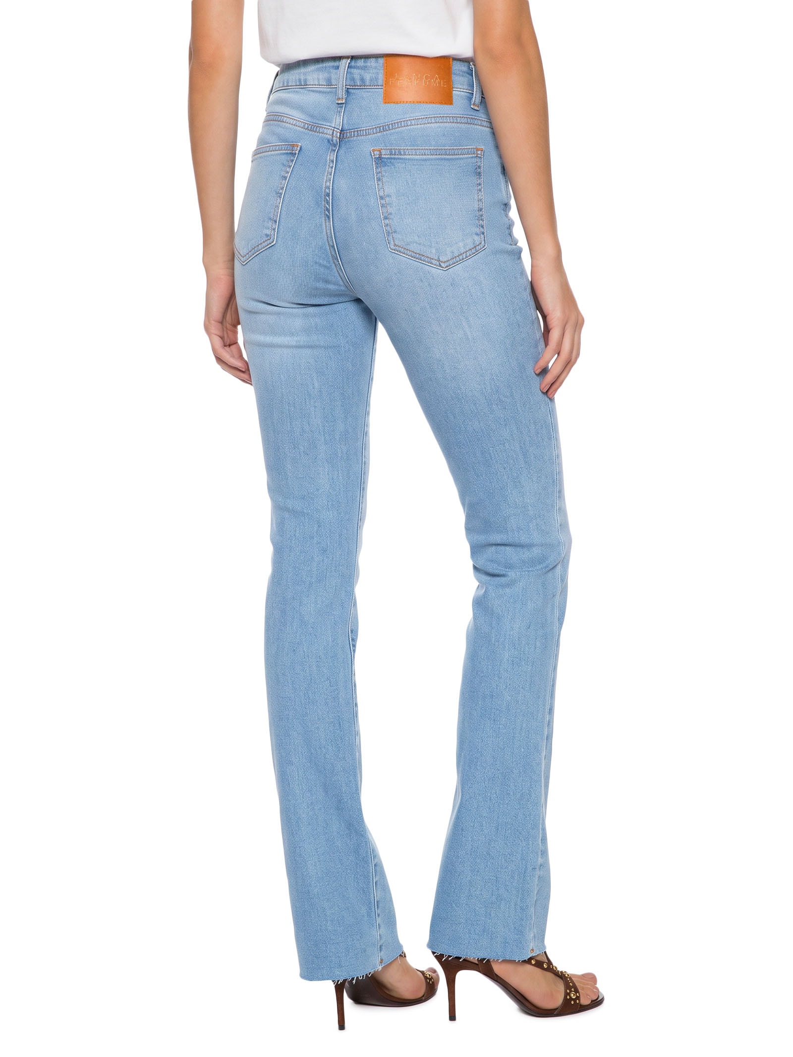 Calça Jeans Feminina Hera Boot Cut High Azul Lança Perfume