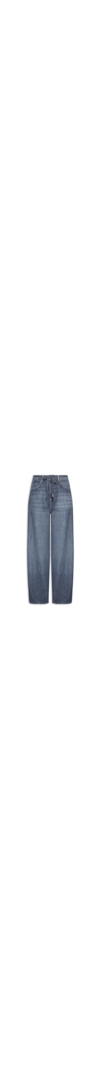 Calça Jeans Feminina I Pantalona Amarração - Azul