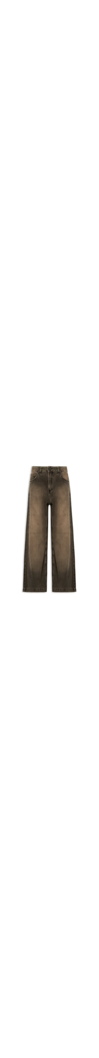 Calça Jeans Feminina I Wide Leg Brown Denim - Marrom
