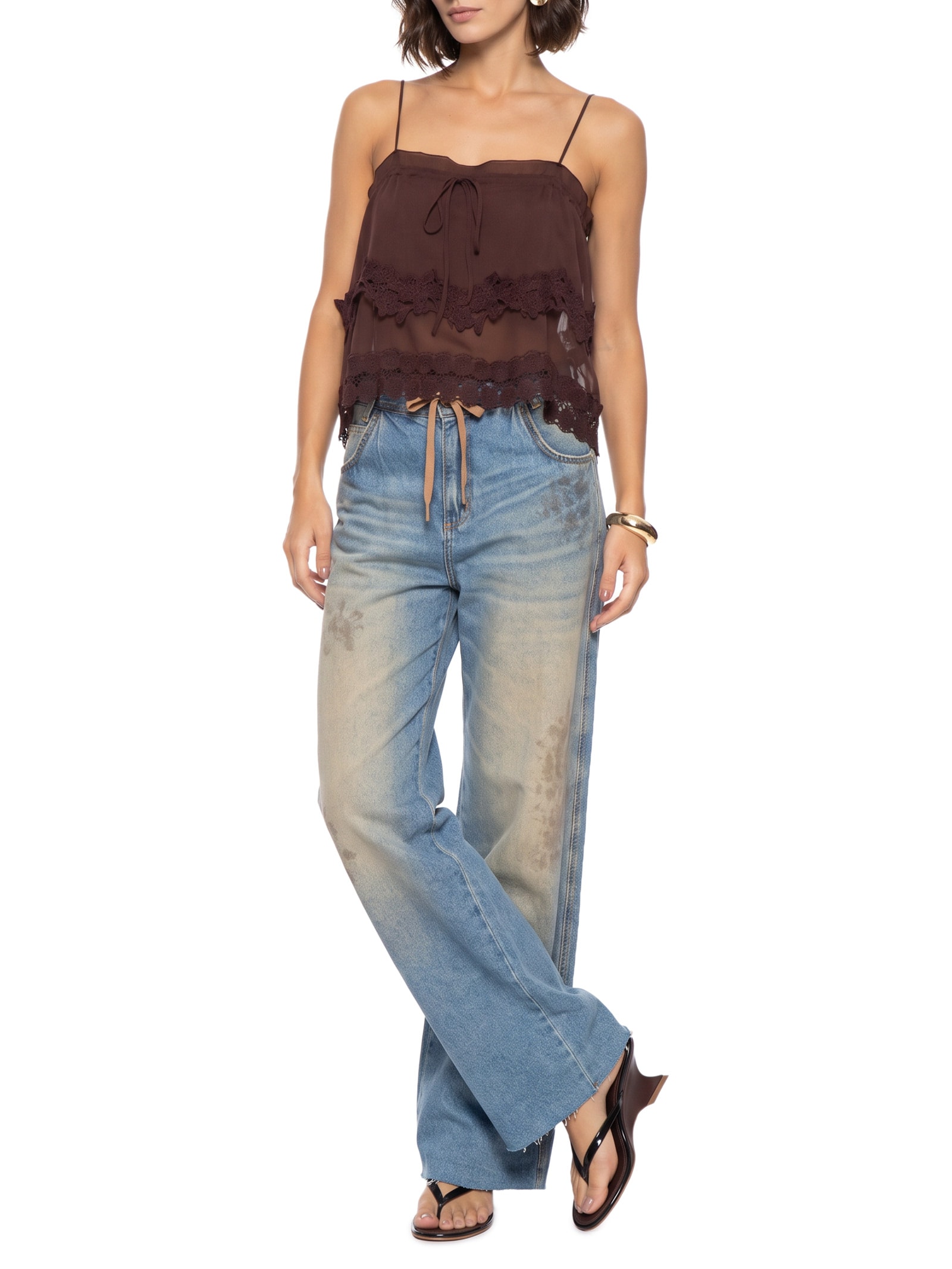 Calça Jeans Feminina Kalifa – Azul Open