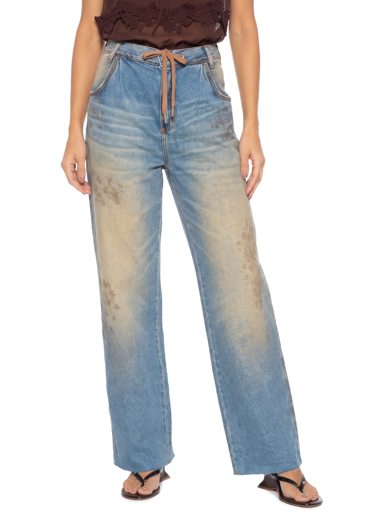 Calça Jeans Feminina Kalifa – Azul Open
