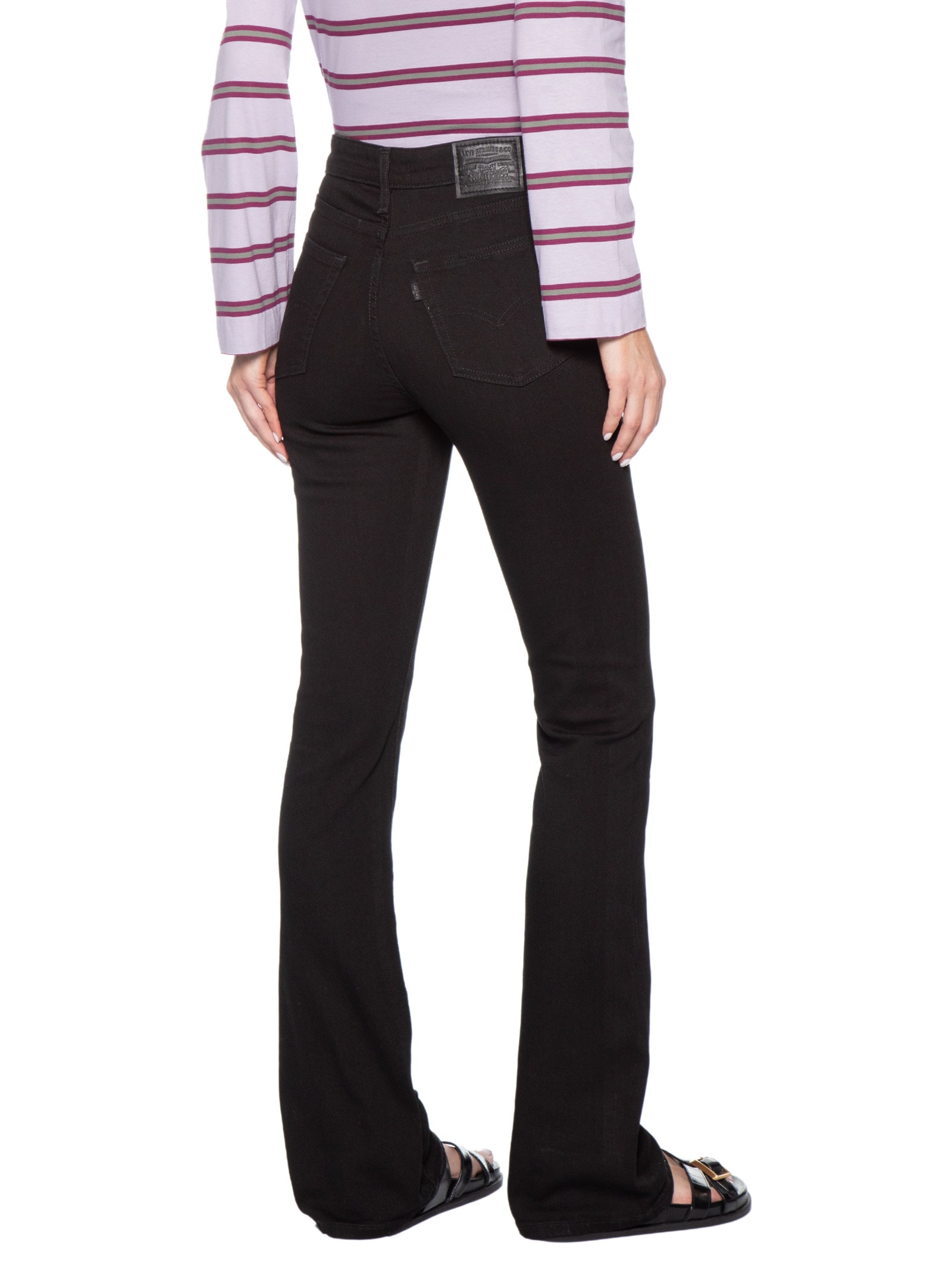 Calça Jeans Feminina Levi's® 725 High Rise Bootcut Preto Levi's