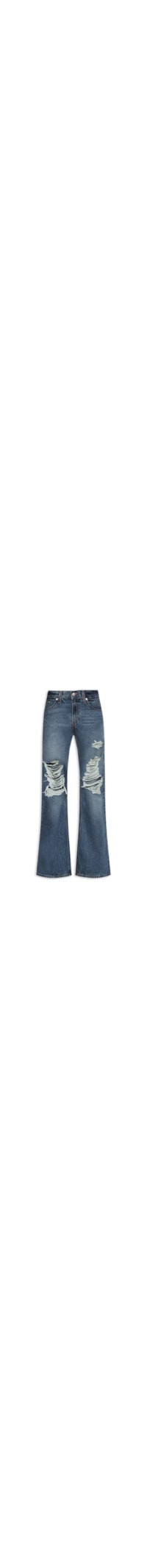 Calça Jeans Feminina Loose Boot - Azul