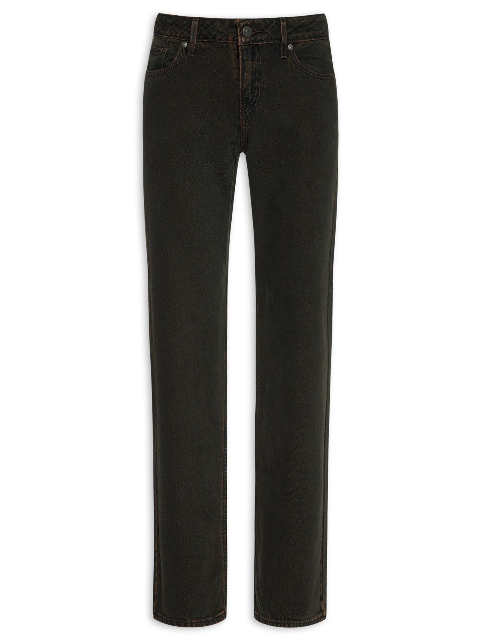 Calça Jeans Feminina Low Straight Preto Levi's