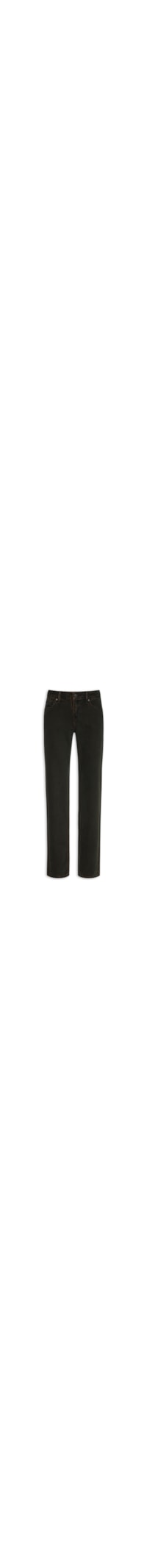 Calça Jeans Feminina Low Straight – Preto