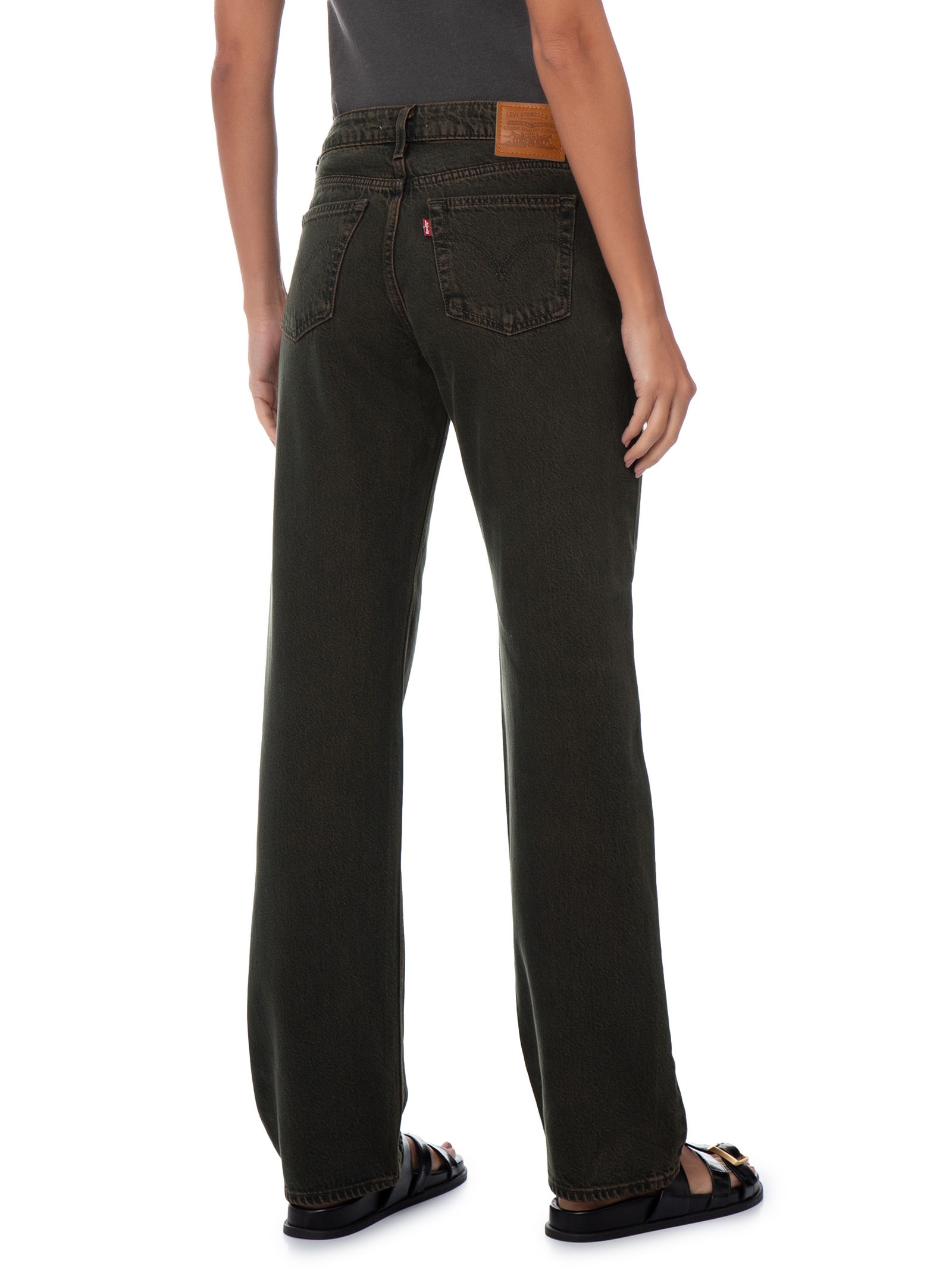 Calça Jeans Feminina Low Straight – Preto Levi's
