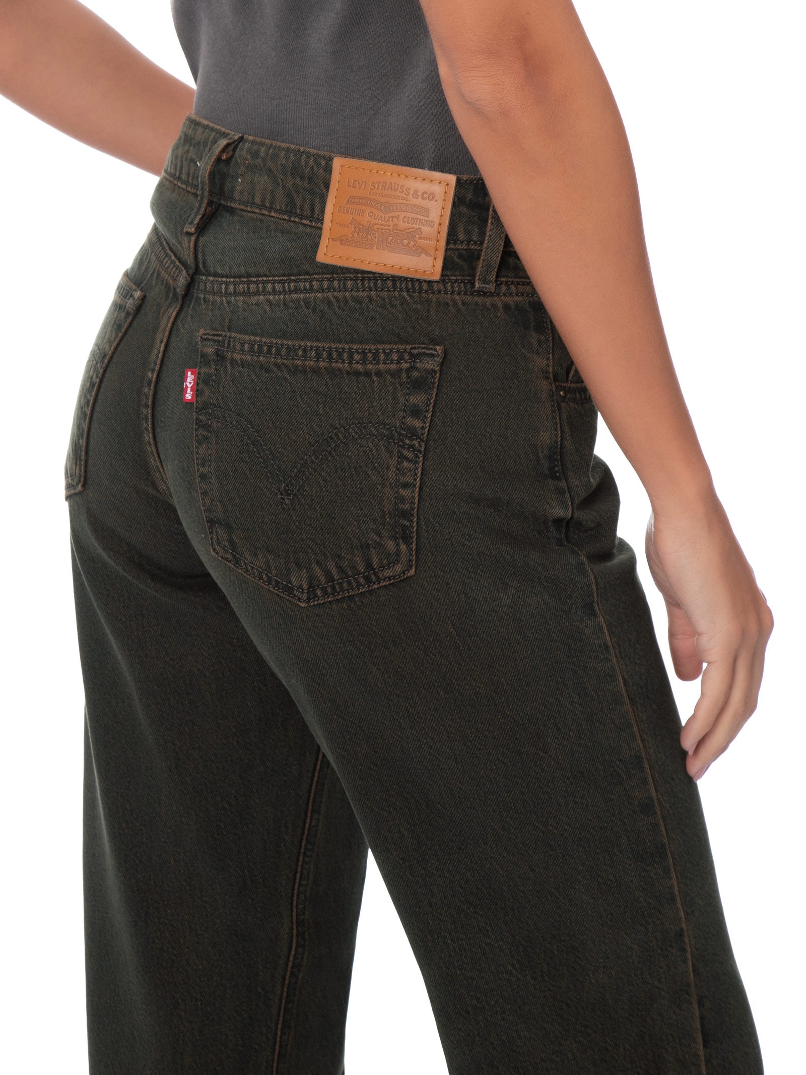 Calça Jeans Feminina Low Straight – Preto Levi's