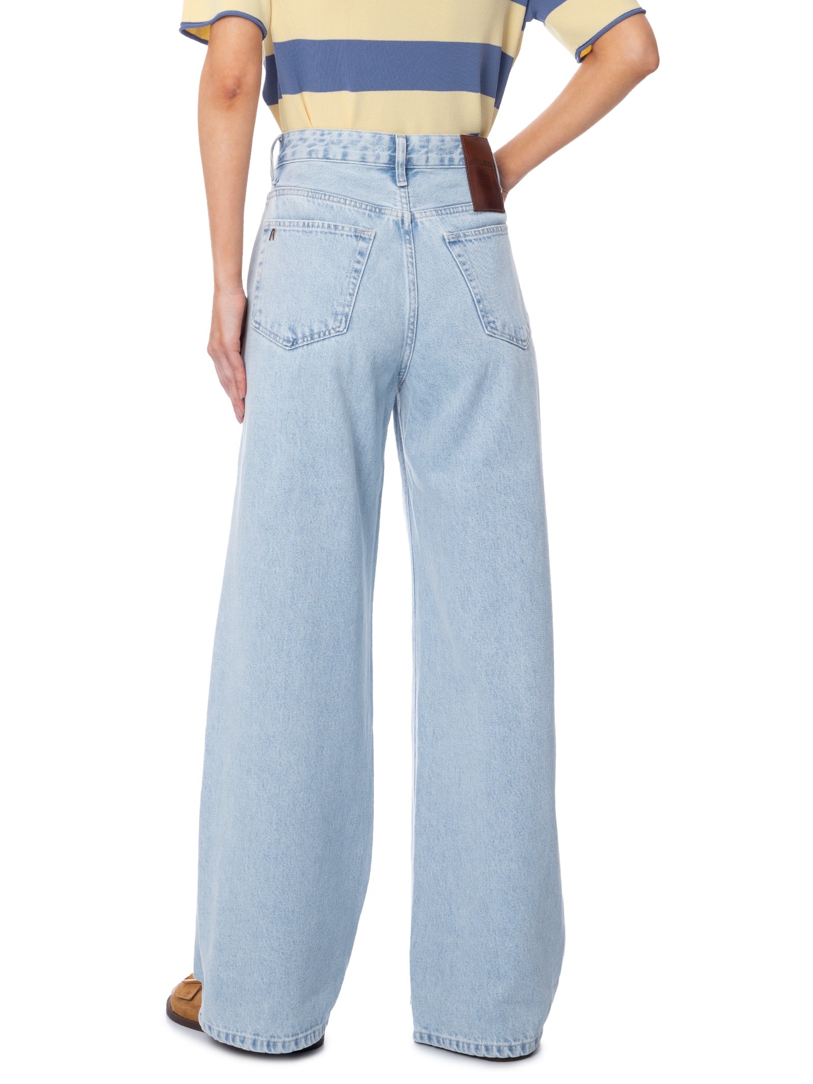 Calça Jeans Feminina Max Wide Leg Azul Animale Jeans