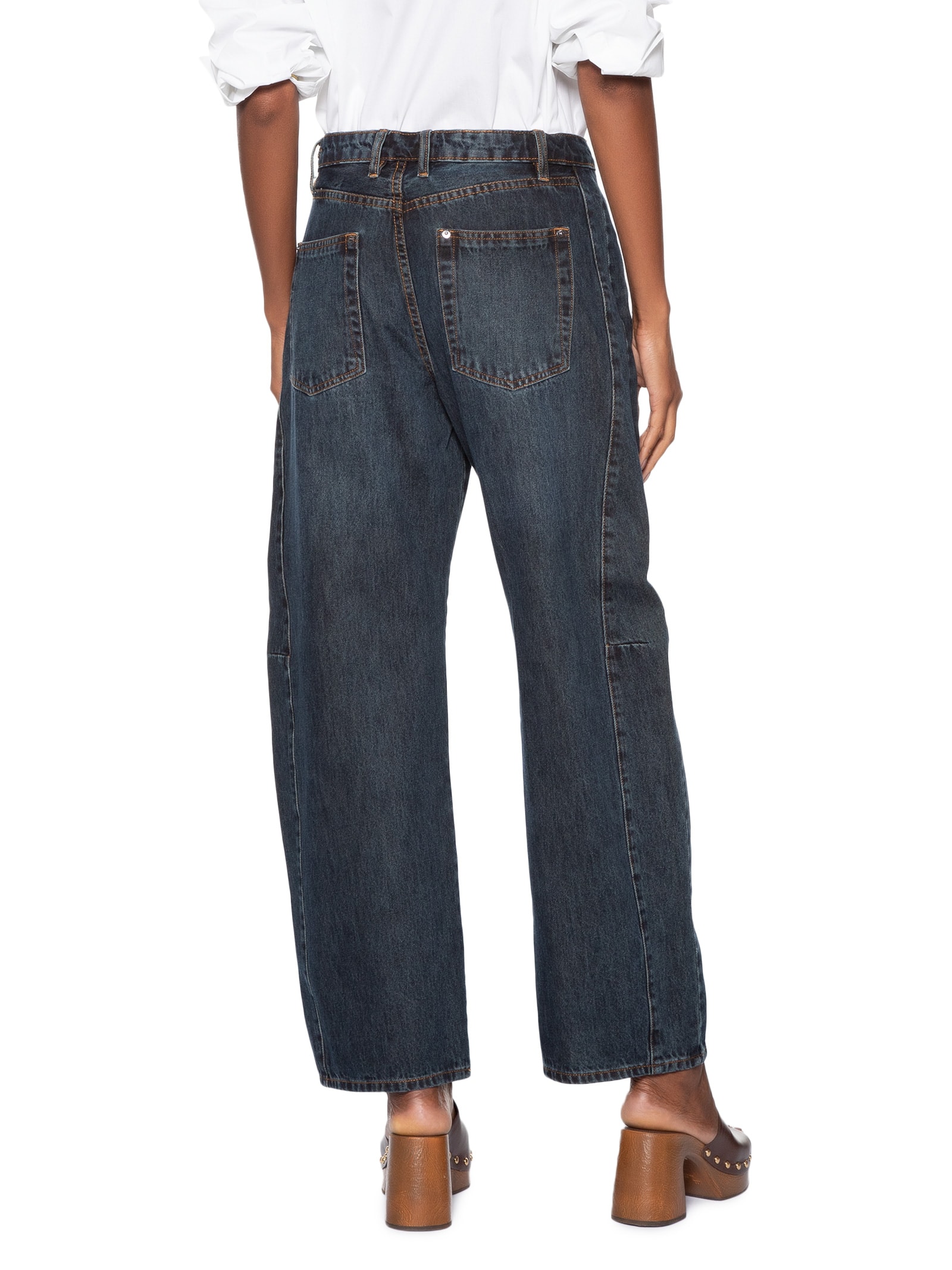 Calça Jeans Feminina Metal Lateral Azul Animale