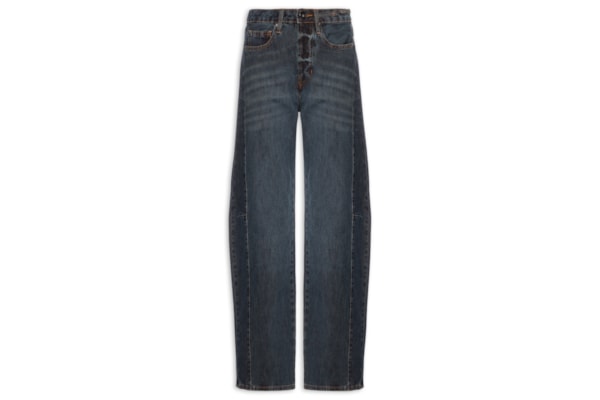 Calça Jeans Feminina Metal Lateral - Azul