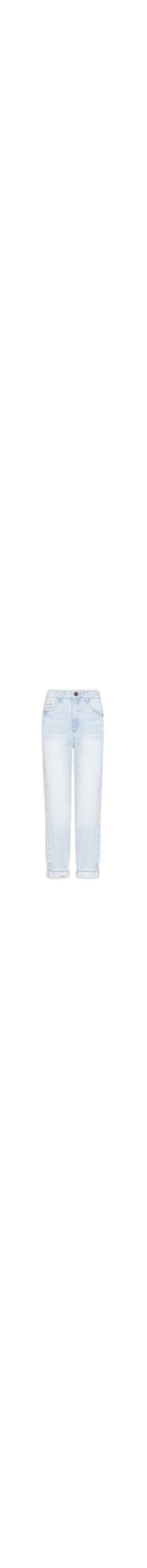 Calça Jeans Feminina Mom Cintura Alta - Azul