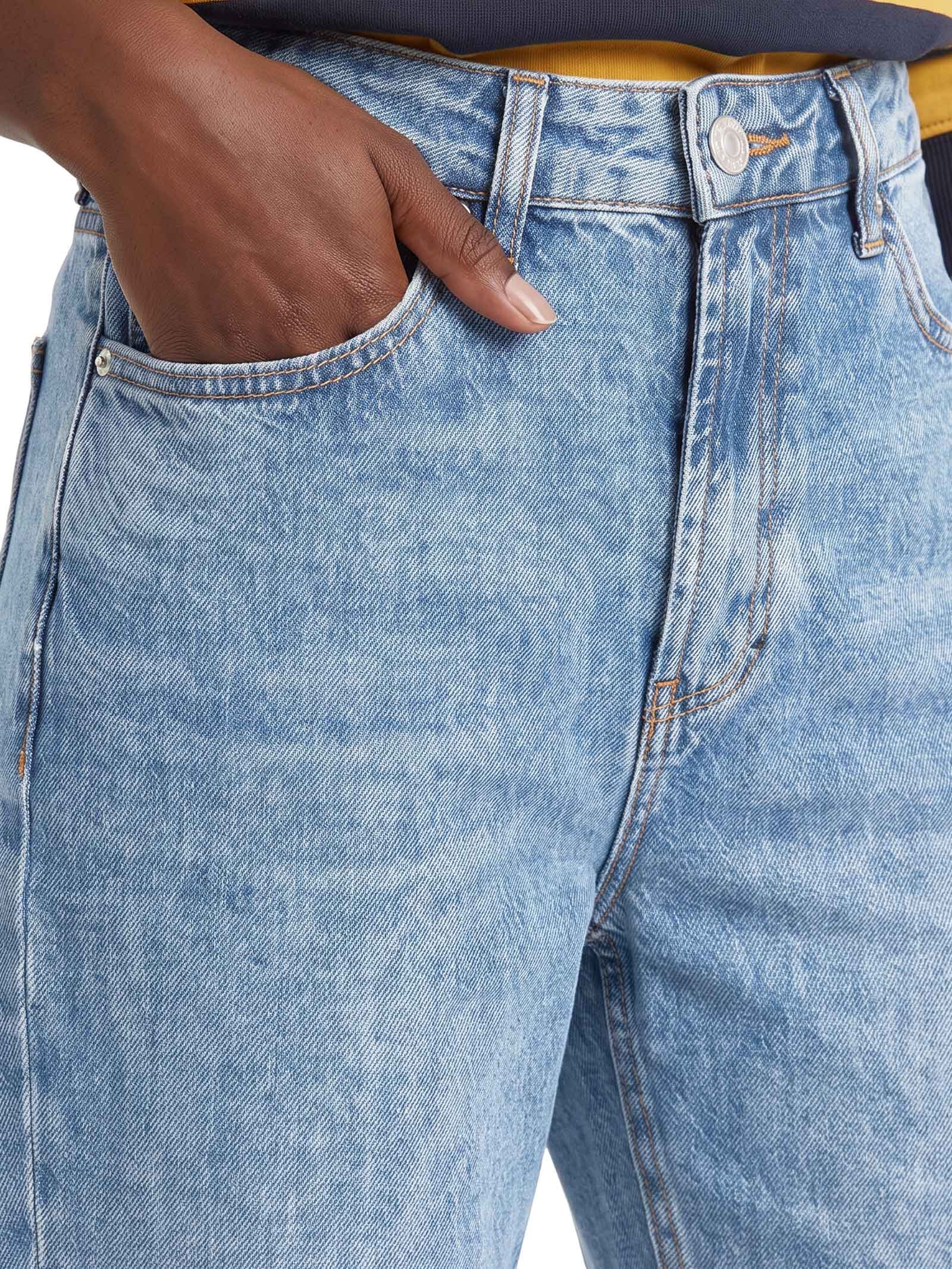 Calça Jeans Feminina Mom Cintura Alta – Azul Hering