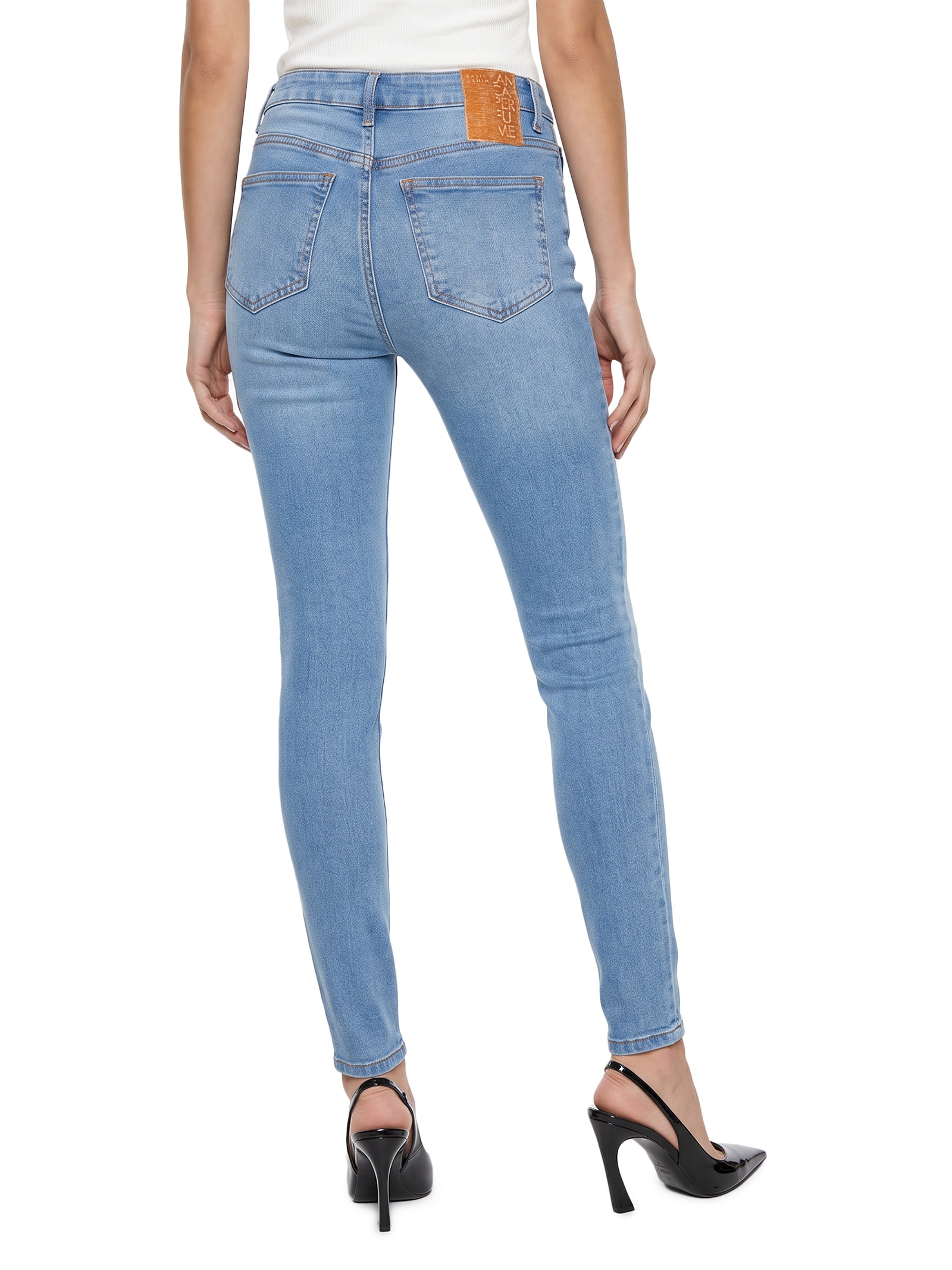 Calça Jeans Feminina Nix Skinny High Azul Lança Perfume