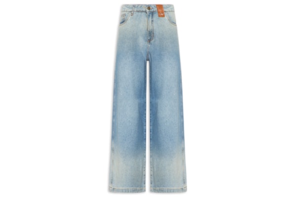 Calça Jeans Feminina Relaxed Cintura Média - Azul